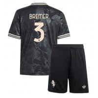 Echipament fotbal Juventus Gleison Bremer #3 Tricou Treilea 2025-26 pentru copii maneca scurta (+ Pantaloni scurti)