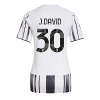 Echipament fotbal Juventus Jonathan David #30 Tricou Acasa 2025-26 pentru femei maneca scurta