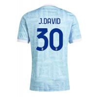 Echipament fotbal Juventus Jonathan David #30 Tricou Deplasare 2025-26 maneca scurta