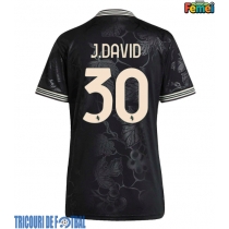 Echipament fotbal Juventus Jonathan David #30 Tricou Treilea 2025-26 pentru femei maneca scurta