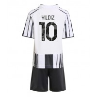 Echipament fotbal Juventus Kenan Yildiz #10 Tricou Acasa 2025-26 pentru copii maneca scurta (+ Pantaloni scurti)