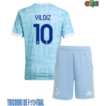 Echipament fotbal Juventus Kenan Yildiz #10 Tricou Deplasare 2025-26 pentru copii maneca scurta (+ Pantaloni scurti)