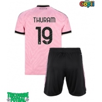 Echipament fotbal Juventus Khephren Thuram #19 Tricou Deplasare 2026-27 pentru copii maneca scurta (+ Pantaloni scurti)