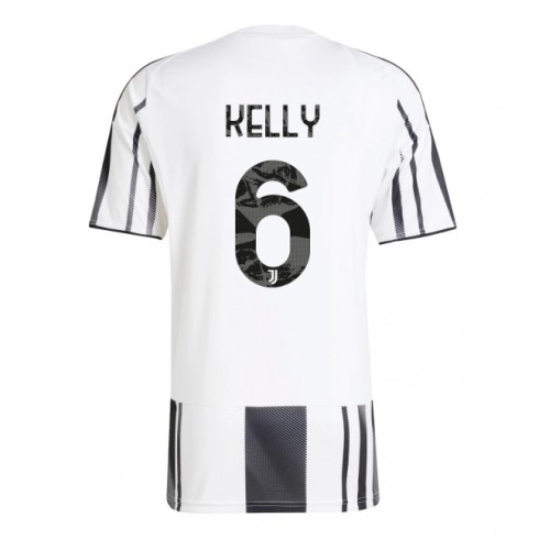 Echipament fotbal Juventus Lloyd Kelly #6 Tricou Acasa 2025-26 maneca scurta Echipament fotbal Juventus Lloyd Kelly #6 Tricou Acasa 2025-26 maneca scurta