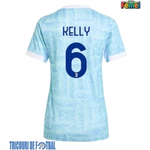 Echipament fotbal Juventus Lloyd Kelly #6 Tricou Deplasare 2025-26 pentru femei maneca scurta