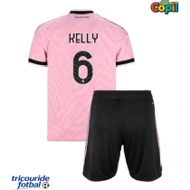 Echipament fotbal Juventus Lloyd Kelly #6 Tricou Deplasare 2026-27 pentru copii maneca scurta (+ Pantaloni scurti)