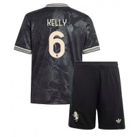 Echipament fotbal Juventus Lloyd Kelly #6 Tricou Treilea 2025-26 pentru copii maneca scurta (+ Pantaloni scurti)