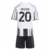 Echipament fotbal Juventus Lois Openda #20 Tricou Acasa 2025-26 pentru copii maneca scurta (+ Pantaloni scurti)