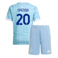 Echipament fotbal Juventus Lois Openda #20 Tricou Deplasare 2025-26 pentru copii maneca scurta (+ Pantaloni scurti)