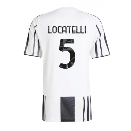 Echipament fotbal Juventus Manuel Locatelli #5 Tricou Acasa 2025-26 maneca scurta Echipament fotbal Juventus Manuel Locatelli #5 Tricou Acasa 2025-26 maneca scurta