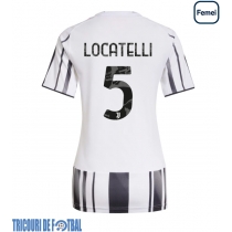 Echipament fotbal Juventus Manuel Locatelli #5 Tricou Acasa 2025-26 pentru femei maneca scurta