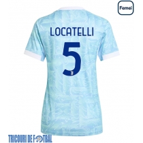 Echipament fotbal Juventus Manuel Locatelli #5 Tricou Deplasare 2025-26 pentru femei maneca scurta