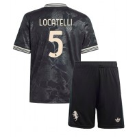 Echipament fotbal Juventus Manuel Locatelli #5 Tricou Treilea 2025-26 pentru copii maneca scurta (+ Pantaloni scurti)