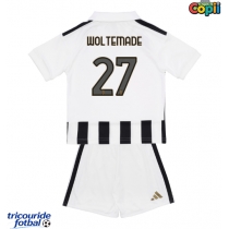 Echipament fotbal Juventus Nick Woltemade #27 Tricou Acasa 2026-27 pentru copii maneca scurta (+ Pantaloni scurti)