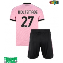 Echipament fotbal Juventus Nick Woltemade #27 Tricou Deplasare 2026-27 pentru copii maneca scurta (+ Pantaloni scurti)