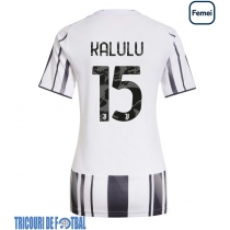 Echipament fotbal Juventus Pierre Kalulu #15 Tricou Acasa 2025-26 pentru femei maneca scurta