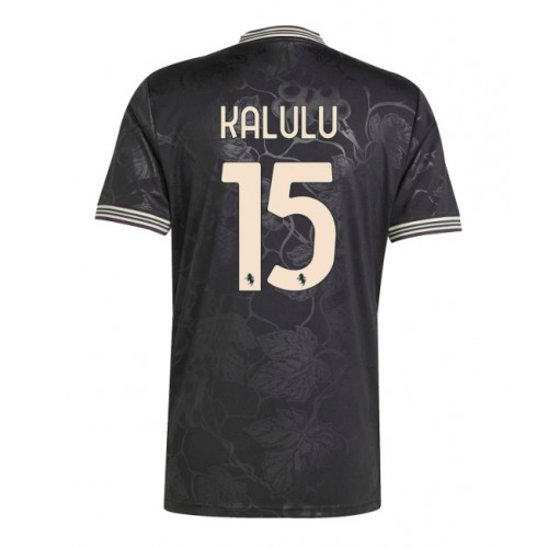 Echipament fotbal Juventus Pierre Kalulu #15 Tricou Treilea 2025-26 maneca scurta Echipament fotbal Juventus Pierre Kalulu #15 Tricou Treilea 2025-26 maneca scurta
