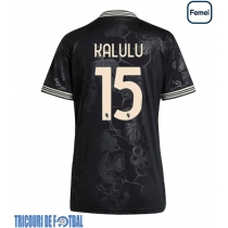 Echipament fotbal Juventus Pierre Kalulu #15 Tricou Treilea 2025-26 pentru femei maneca scurta