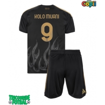 Echipament fotbal Juventus Randal Kolo Muani #9 Tricou Treilea 2026-27 pentru copii maneca scurta (+ Pantaloni scurti)