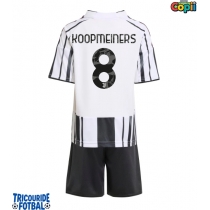 Echipament fotbal Juventus Teun Koopmeiners #8 Tricou Acasa 2025-26 pentru copii maneca scurta (+ Pantaloni scurti)