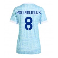 Echipament fotbal Juventus Teun Koopmeiners #8 Tricou Deplasare 2025-26 pentru femei maneca scurta