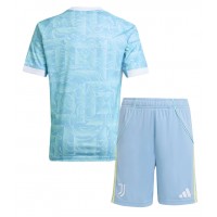 Echipament fotbal Juventus Tricou Deplasare 2025-26 pentru copii maneca scurta (+ Pantaloni scurti)