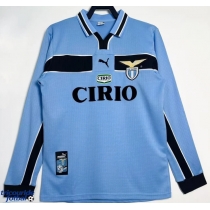 Echipament fotbal Lazio 1998-1999 Tricou Retro Acasa maneca lunga