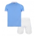 Echipament fotbal Lazio Tricou Acasa 2026-27 pentru copii maneca scurta (+ Pantaloni scurti)