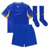 Echipament fotbal Leeds United Tricou Deplasare 2025-26 pentru copii maneca scurta (+ Pantaloni scurti)