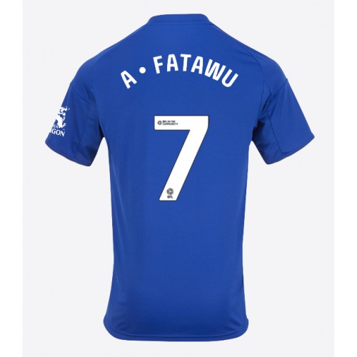 Echipament fotbal Leicester City Issahaku Fatawu #7 Tricou Acasa 2025-26 maneca scurta Echipament fotbal Leicester City Issahaku Fatawu #7 Tricou Acasa 2025-26 maneca scurta