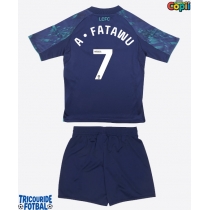 Echipament fotbal Leicester City Issahaku Fatawu #7 Tricou Deplasare 2025-26 pentru copii maneca scurta (+ Pantaloni scurti)