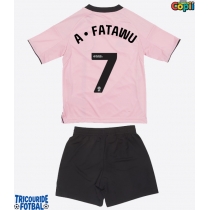Echipament fotbal Leicester City Issahaku Fatawu #7 Tricou Treilea 2025-26 pentru copii maneca scurta (+ Pantaloni scurti)