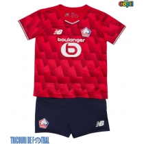 Echipament fotbal Lille OSC Tricou Acasa 2025-26 pentru copii maneca scurta (+ Pantaloni scurti)