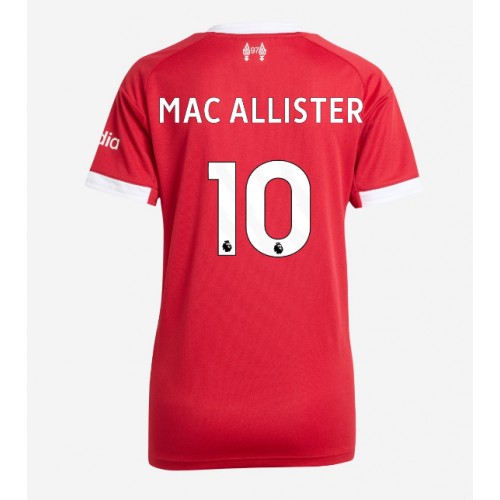 Echipament fotbal Liverpool Alexis Mac Allister #10 Tricou Acasa 2025-26 pentru femei maneca scurta Echipament fotbal Liverpool Alexis Mac Allister #10 Tricou Acasa 2025-26 pentru femei maneca scurta