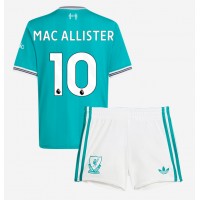 Echipament fotbal Liverpool Alexis Mac Allister #10 Tricou Treilea 2025-26 pentru copii maneca scurta (+ Pantaloni scurti)