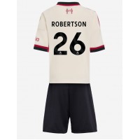 Echipament fotbal Liverpool Andrew Robertson #26 Tricou Deplasare 2025-26 pentru copii maneca scurta (+ Pantaloni scurti)