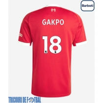 Echipament fotbal Liverpool Cody Gakpo #18 Tricou Acasa 2025-26 maneca scurta