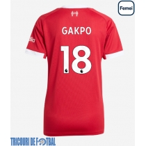 Echipament fotbal Liverpool Cody Gakpo #18 Tricou Acasa 2025-26 pentru femei maneca scurta