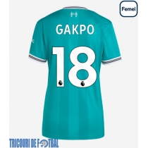 Echipament fotbal Liverpool Cody Gakpo #18 Tricou Treilea 2025-26 pentru femei maneca scurta