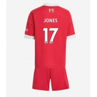 Echipament fotbal Liverpool Curtis Jones #17 Tricou Acasa 2025-26 pentru copii maneca scurta (+ Pantaloni scurti)