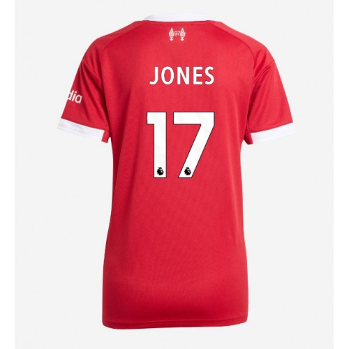 Echipament fotbal Liverpool Curtis Jones #17 Tricou Acasa 2025-26 pentru femei maneca scurta Echipament fotbal Liverpool Curtis Jones #17 Tricou Acasa 2025-26 pentru femei maneca scurta