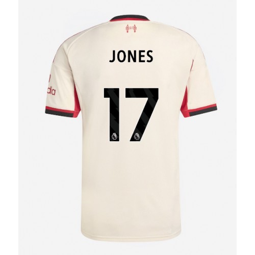Echipament fotbal Liverpool Curtis Jones #17 Tricou Deplasare 2025-26 maneca scurta Echipament fotbal Liverpool Curtis Jones #17 Tricou Deplasare 2025-26 maneca scurta