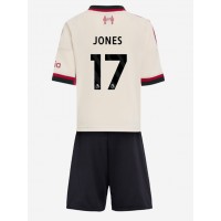 Echipament fotbal Liverpool Curtis Jones #17 Tricou Deplasare 2025-26 pentru copii maneca scurta (+ Pantaloni scurti)