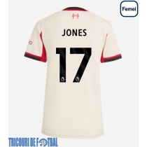 Echipament fotbal Liverpool Curtis Jones #17 Tricou Deplasare 2025-26 pentru femei maneca scurta