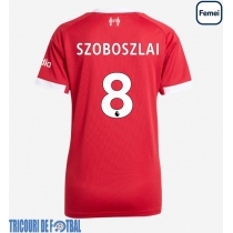 Echipament fotbal Liverpool Dominik Szoboszlai #8 Tricou Acasa 2025-26 pentru femei maneca scurta