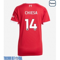 Echipament fotbal Liverpool Federico Chiesa #14 Tricou Acasa 2025-26 pentru femei maneca scurta