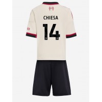 Echipament fotbal Liverpool Federico Chiesa #14 Tricou Deplasare 2025-26 pentru copii maneca scurta (+ Pantaloni scurti)
