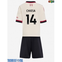 Echipament fotbal Liverpool Federico Chiesa #14 Tricou Deplasare 2025-26 pentru copii maneca scurta (+ Pantaloni scurti)