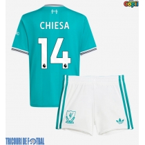 Echipament fotbal Liverpool Federico Chiesa #14 Tricou Treilea 2025-26 pentru copii maneca scurta (+ Pantaloni scurti)