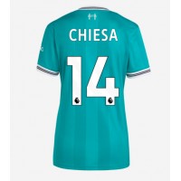 Echipament fotbal Liverpool Federico Chiesa #14 Tricou Treilea 2025-26 pentru femei maneca scurta Echipament fotbal Liverpool Federico Chiesa #14 Tricou Treilea 2025-26 pentru femei maneca scurta